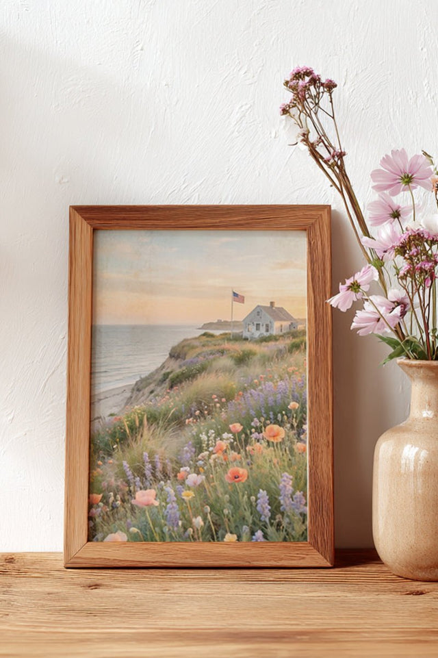 Wildflowers By The Bay Ready To Frame Canvas Print - Wholesale Accessory Market