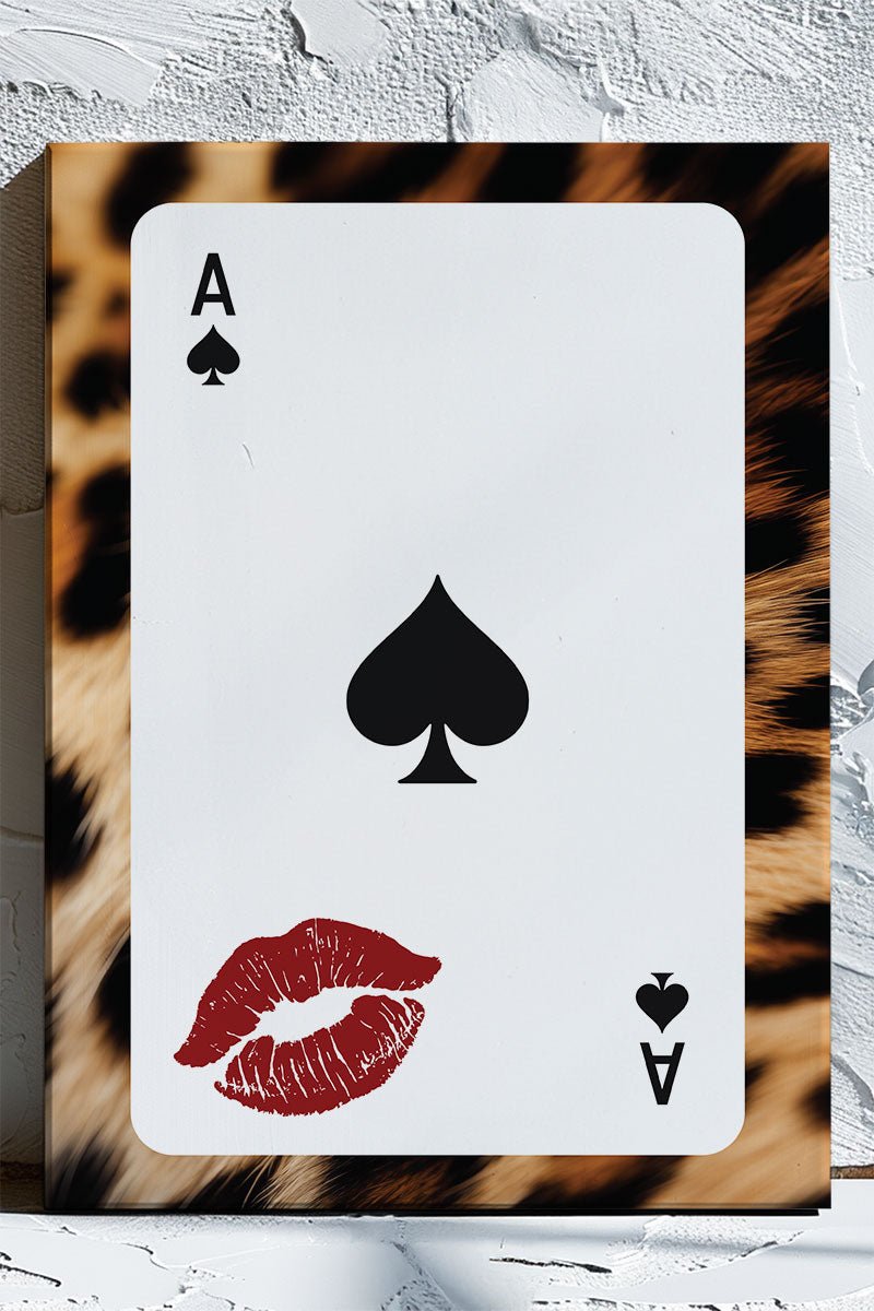 Ace Of Spade Wild Stretched Canvas Print - Wholesale Accessory Market