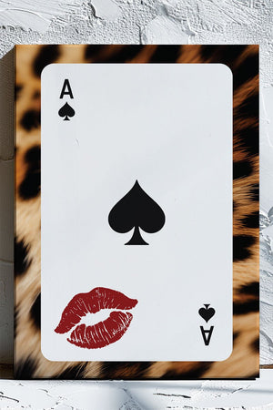 Ace Of Spade Wild Stretched Canvas Print - Wholesale Accessory Market
