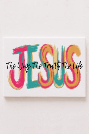 Brushstroke Jesus Stretched Canvas Print - Wholesale Accessory Market