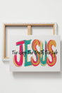 Brushstroke Jesus Stretched Canvas Print - Wholesale Accessory Market