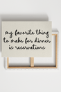 Dinner Reservation Stretched Canvas Print - Wholesale Accessory Market