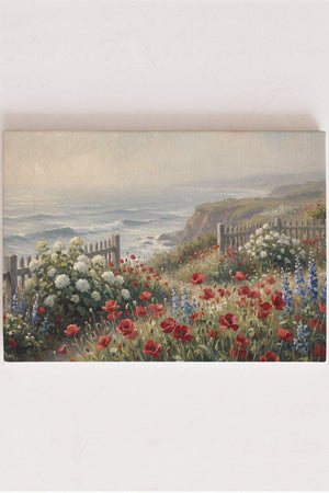 Meadow Above the Sea Stretched Canvas Print - Wholesale Accessory Market