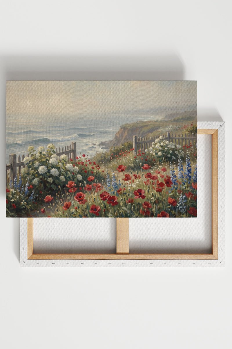 Meadow Above the Sea Stretched Canvas Print - Wholesale Accessory Market