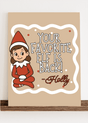 Personalized Favorite Elf Note Stretched Canvas Print *Customize with Elf Name - Wholesale Accessory Market