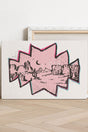 Pink Mesa Moonrise Stretched Canvas Print - Wholesale Accessory Market