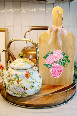 Blush Blossom Wood Cutting Board - Wholesale Accessory Market