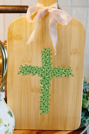 Boxwood Cross Decorative Wood Cutting Board - Wholesale Accessory Market