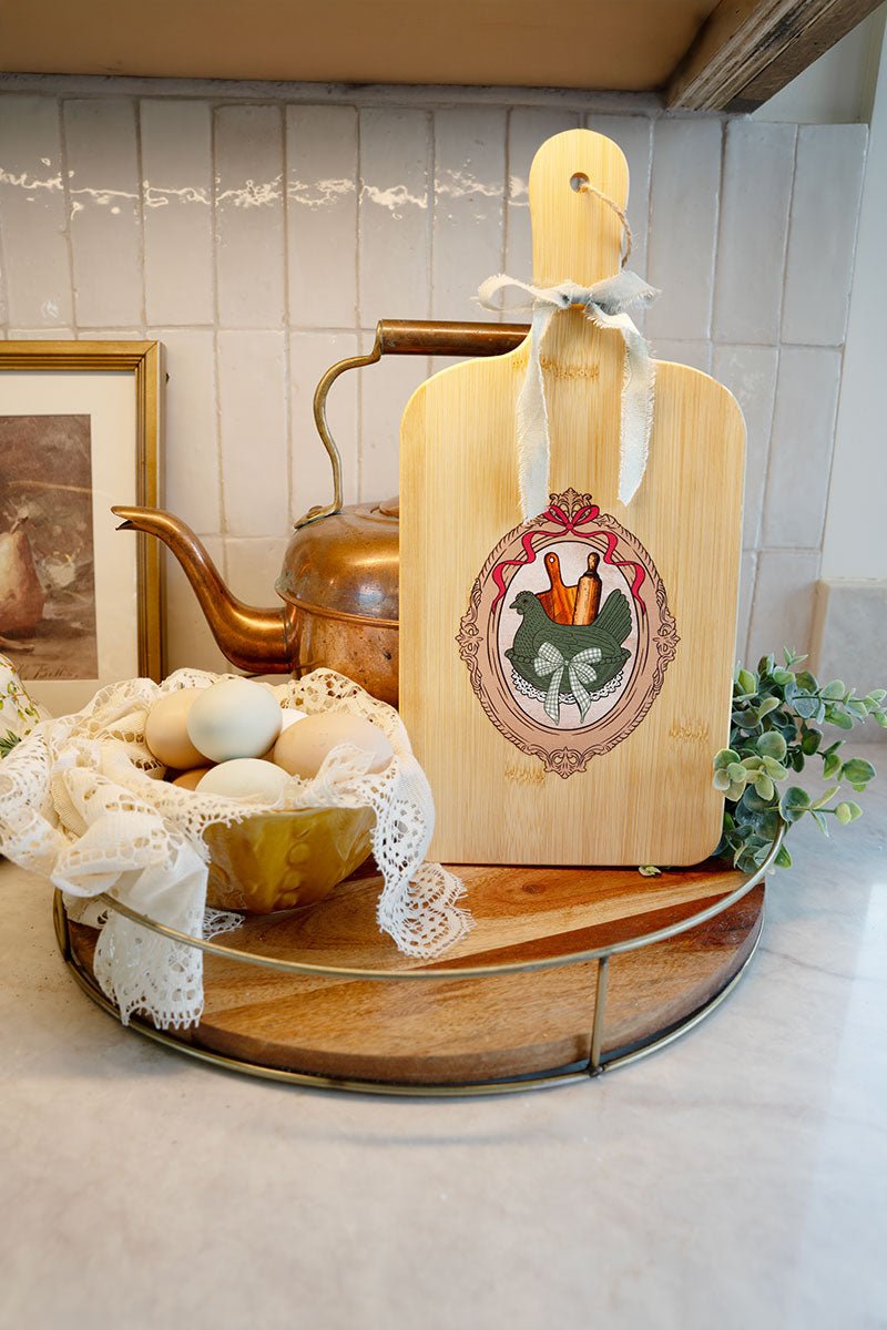Nest & Knead Hen Wood Cutting Board - Wholesale Accessory Market