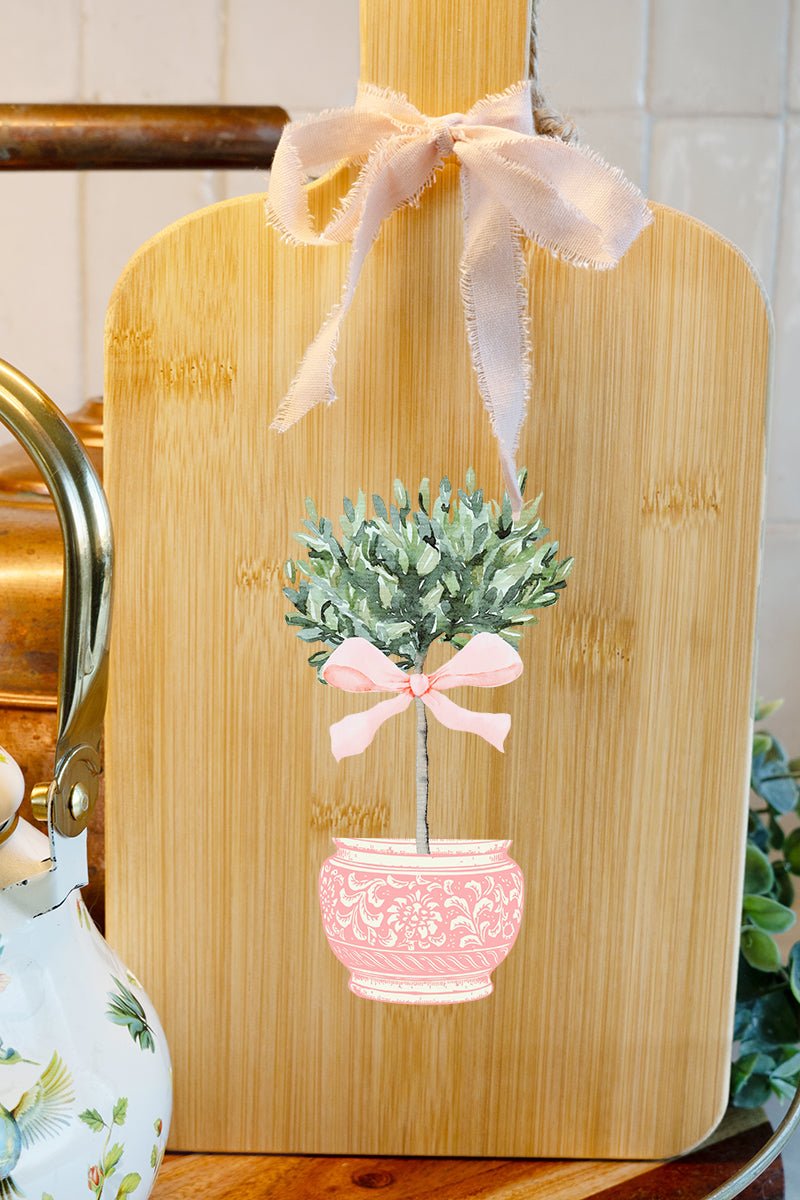 Pink Porcelain Dream Wood Cutting Board - Wholesale Accessory Market