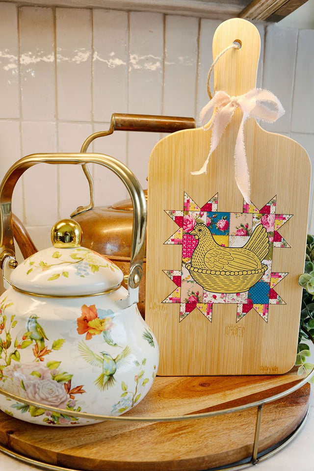 Quilter's Coop Wood Cutting Board - Wholesale Accessory Market