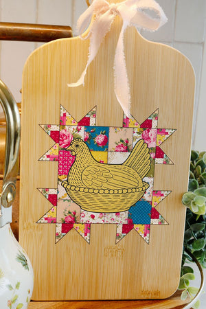 Quilter's Coop Wood Cutting Board - Wholesale Accessory Market