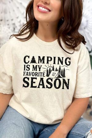 Camping Is My Favorite Season Softstyle Adult T-Shirt - Wholesale Accessory Market