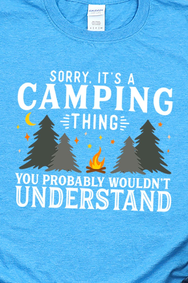 Sorry It's A Camping Thing Softstyle Adult T-Shirt - Wholesale Accessory Market