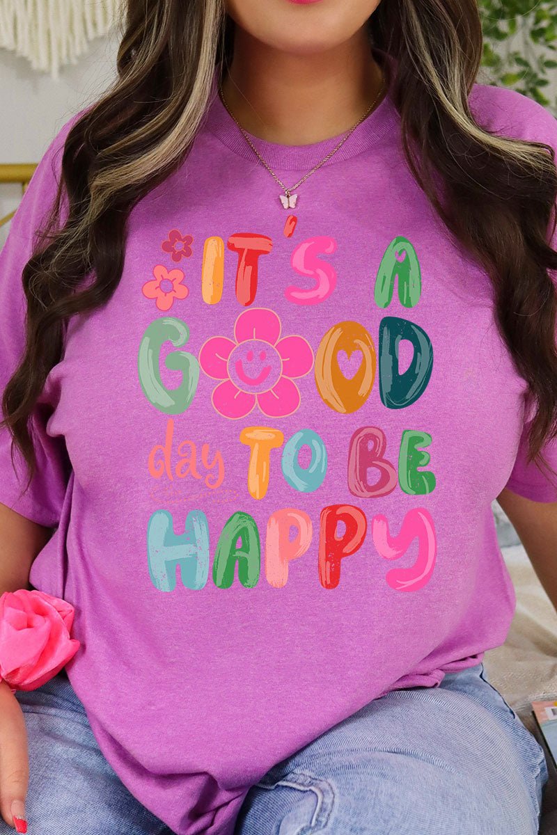 Good Day To Be Happy Softstyle Adult T-Shirt - Wholesale Accessory Market
