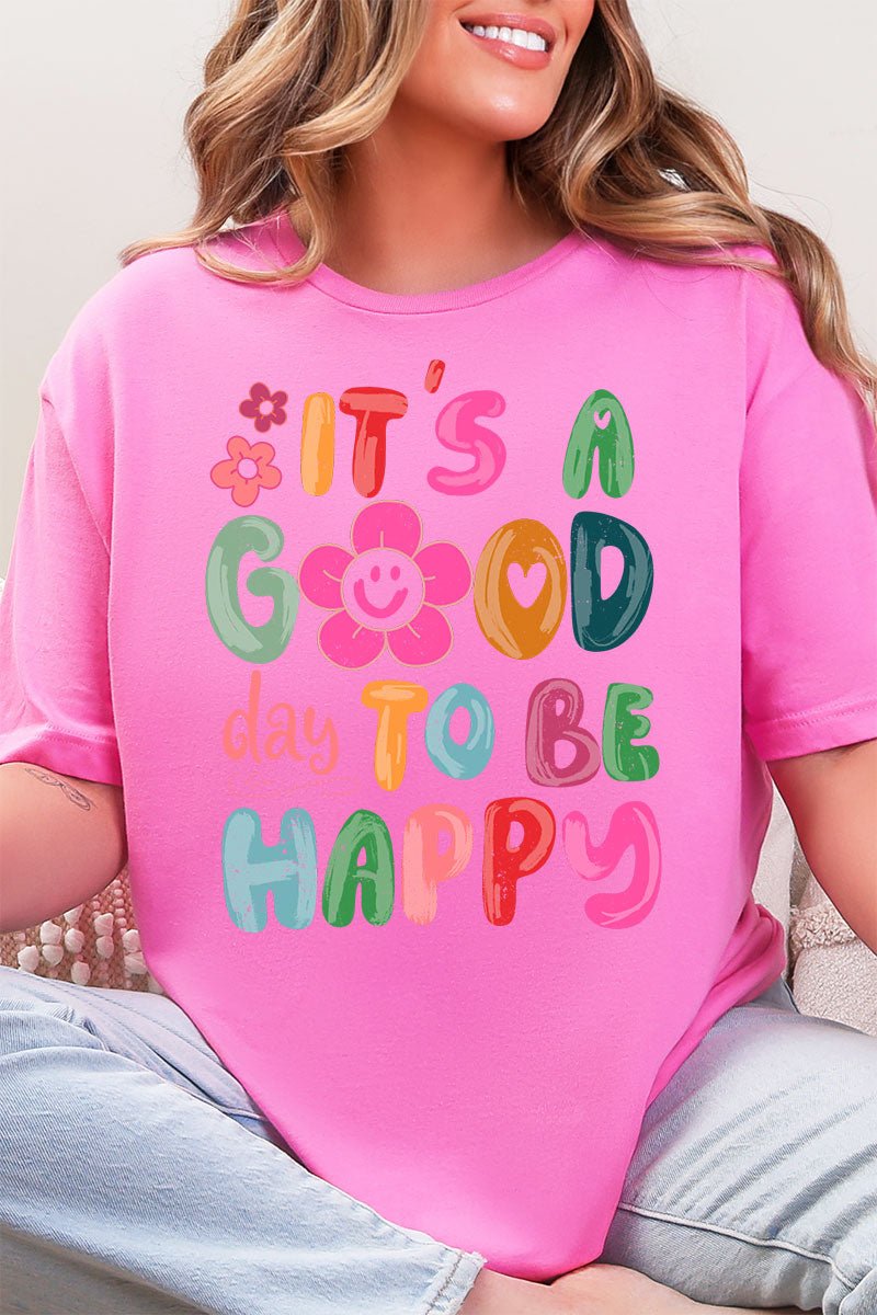 Good Day To Be Happy Softstyle Adult T-Shirt - Wholesale Accessory Market