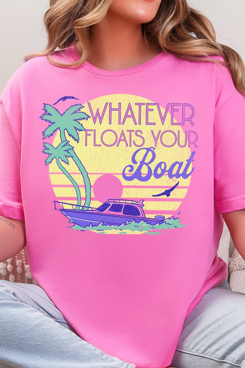 Retro Whatever Floats Your Boat Softstyle Adult T-Shirt - Wholesale Accessory Market