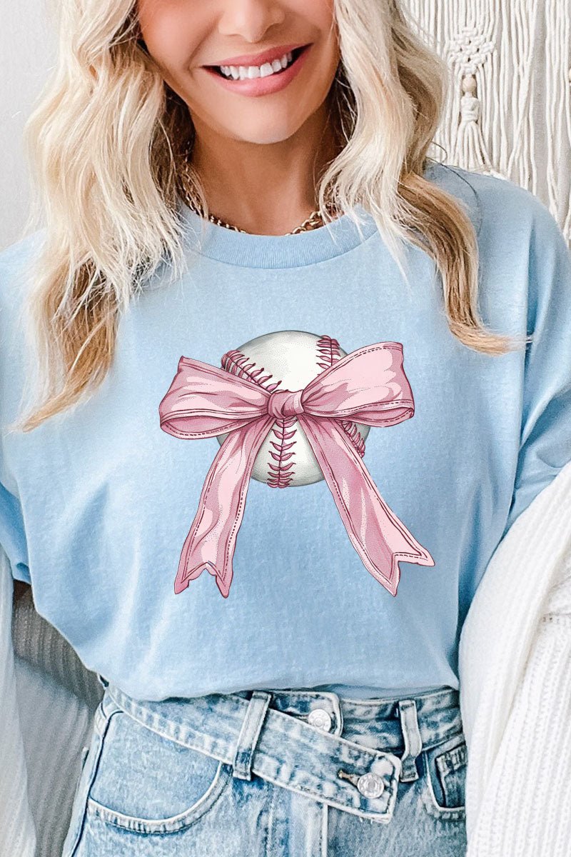 Baseball Bows Softstyle Adult T-Shirt - Wholesale Accessory Market