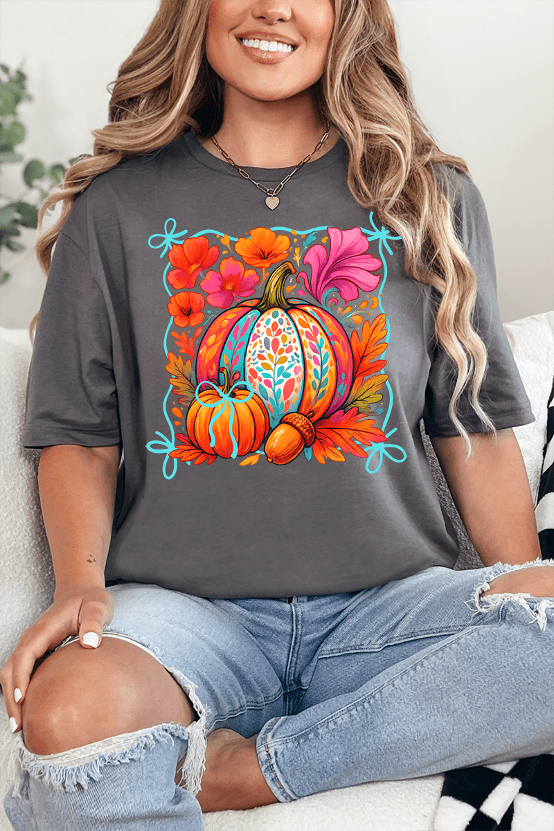 Pumpkins And Petals Softstyle Adult T-Shirt - Wholesale Accessory Market