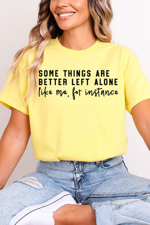 Better Left Alone Softstyle Adult T-Shirt - Wholesale Accessory Market