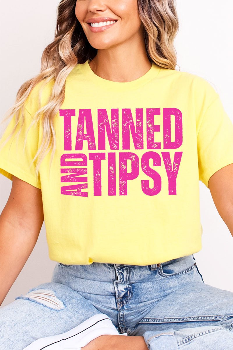 Distressed Tanned And Tipsy Softstyle Adult T-Shirt - Wholesale Accessory Market