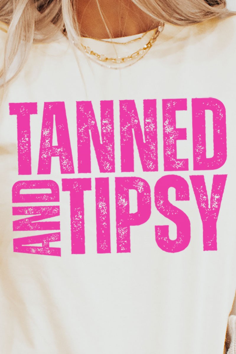 Distressed Tanned And Tipsy Softstyle Adult T-Shirt - Wholesale Accessory Market