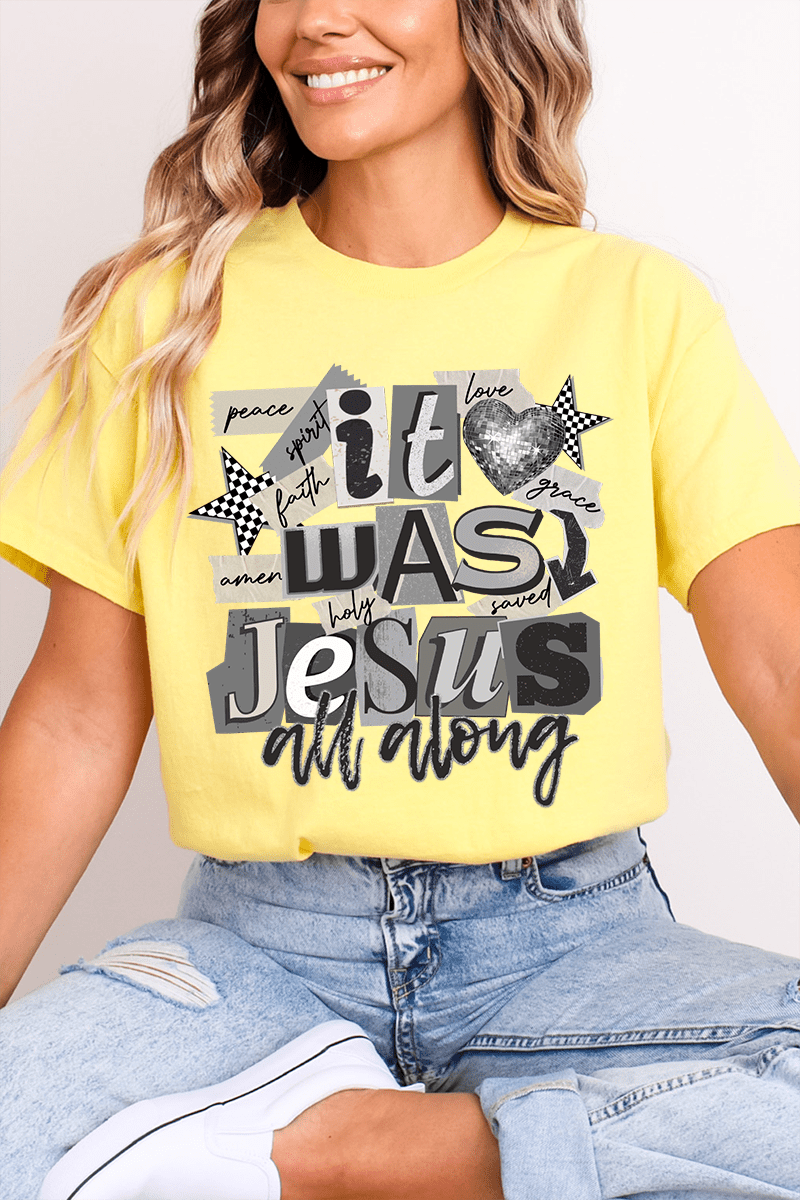 Monochromatic Jesus All Along Softstyle Adult T-Shirt - Wholesale Accessory Market