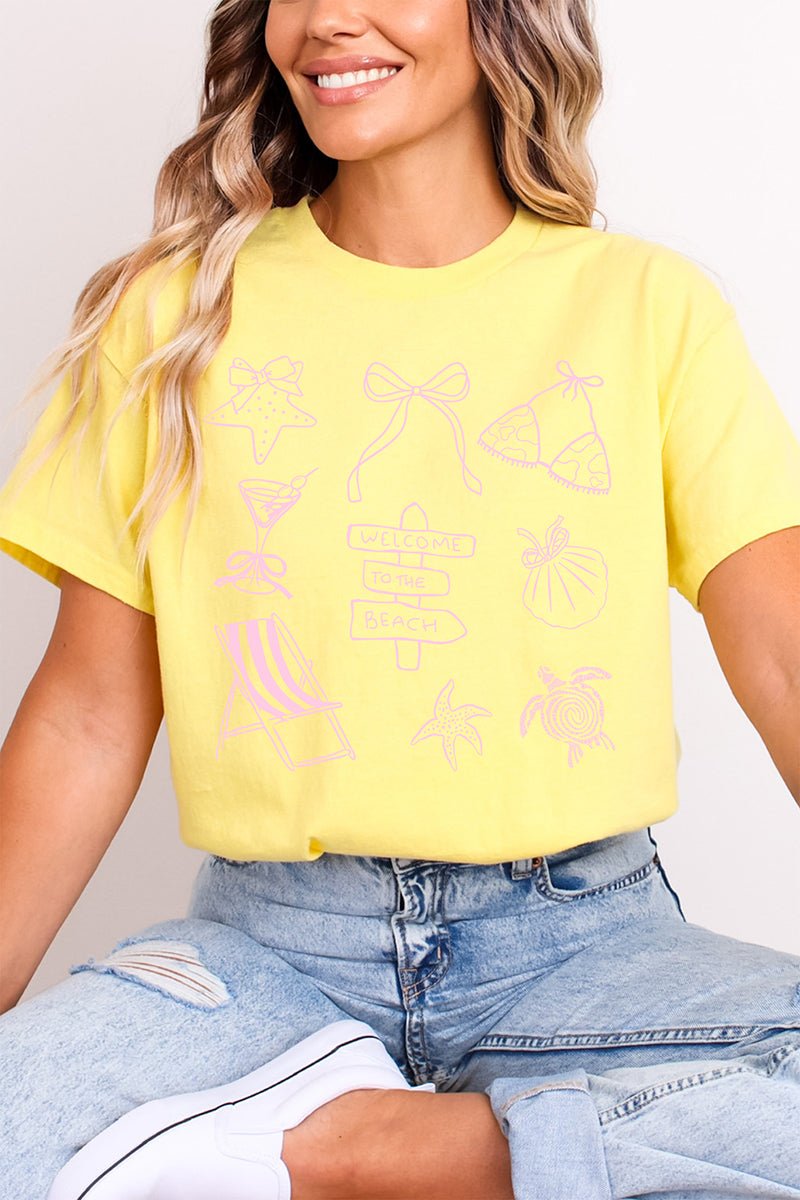 Welcome Beach Softstyle Adult T-Shirt - Wholesale Accessory Market