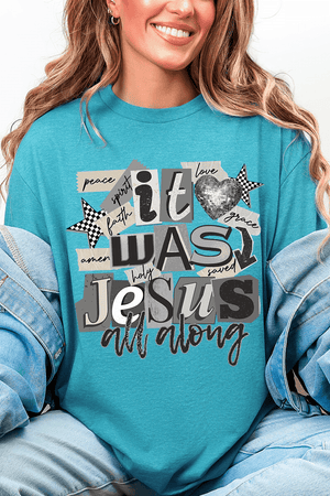 Monochromatic Jesus All Along Softstyle Adult T-Shirt - Wholesale Accessory Market