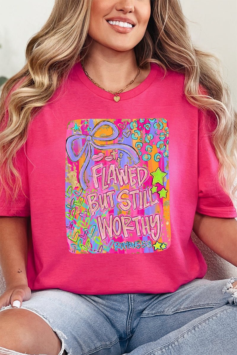 Brushed Flawed But Still Worthy Softstyle Adult T-Shirt - Wholesale Accessory Market