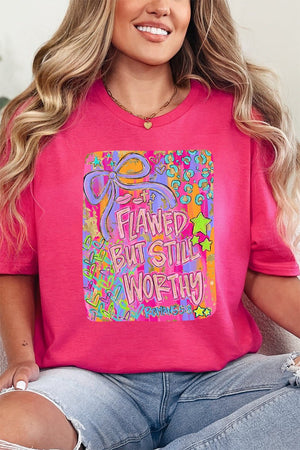 Brushed Flawed But Still Worthy Softstyle Adult T-Shirt - Wholesale Accessory Market