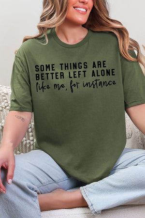 Better Left Alone Softstyle Adult T-Shirt - Wholesale Accessory Market