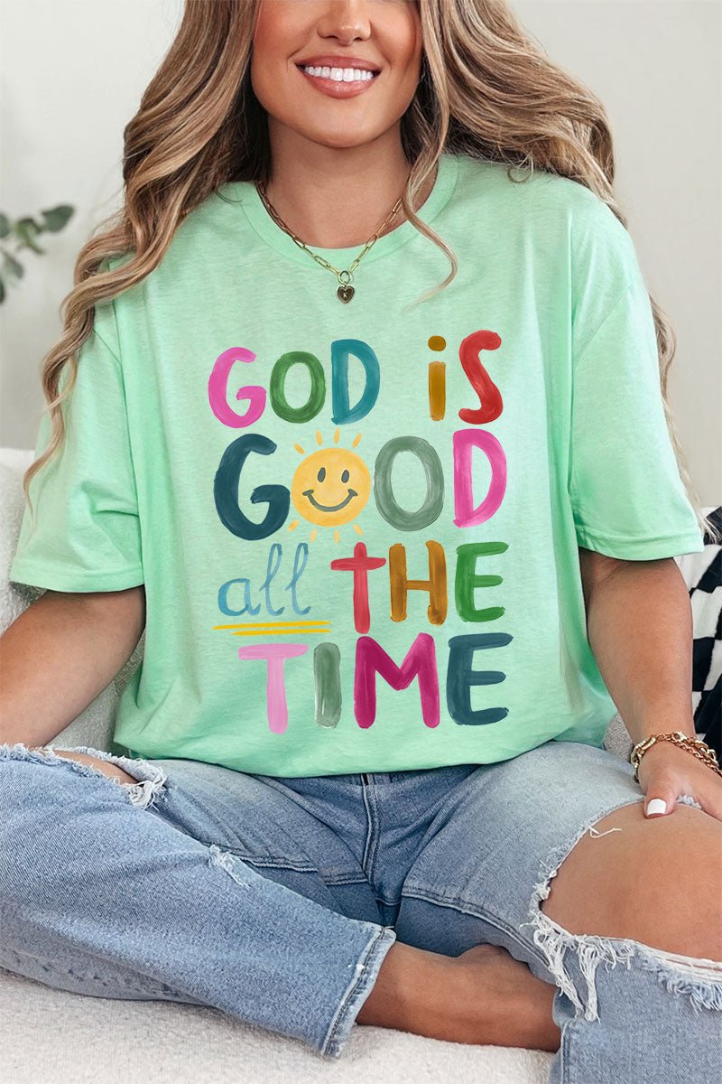 Colorful God Is Good God Softstyle Adult T-Shirt - Wholesale Accessory Market