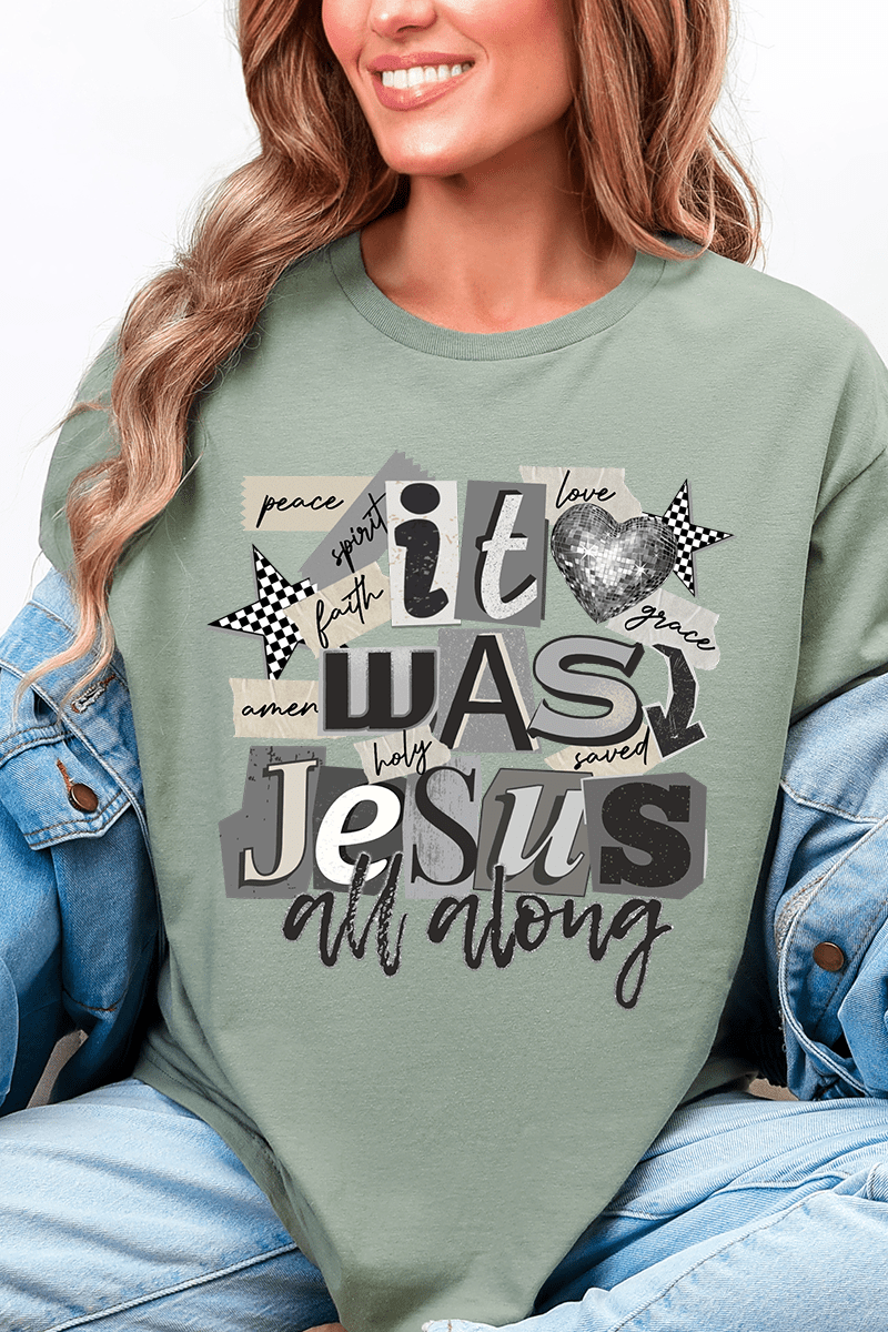 Monochromatic Jesus All Along Softstyle Adult T-Shirt - Wholesale Accessory Market