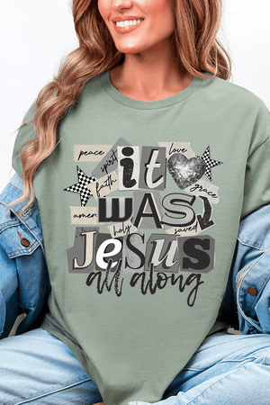 Monochromatic Jesus All Along Softstyle Adult T-Shirt - Wholesale Accessory Market