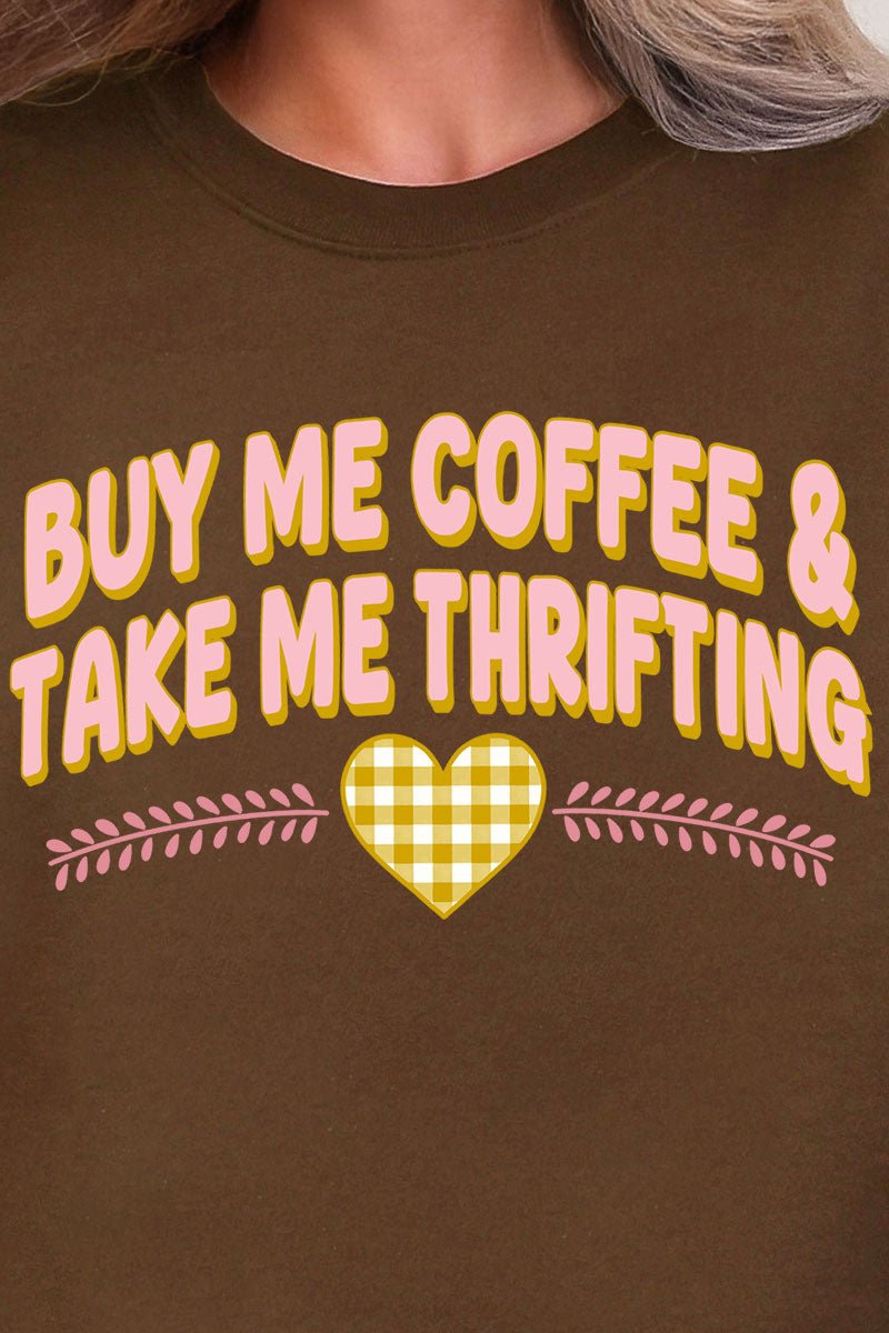 Buy Me Coffee And Take Me Thrifting Ecosmart Crewneck Sweatshirt - Wholesale Accessory Market