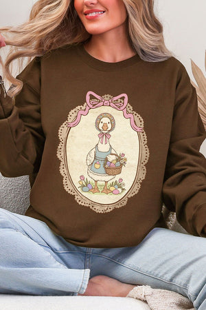Easter Belle Spring Goose Ecosmart Crewneck Sweatshirt - Wholesale Accessory Market