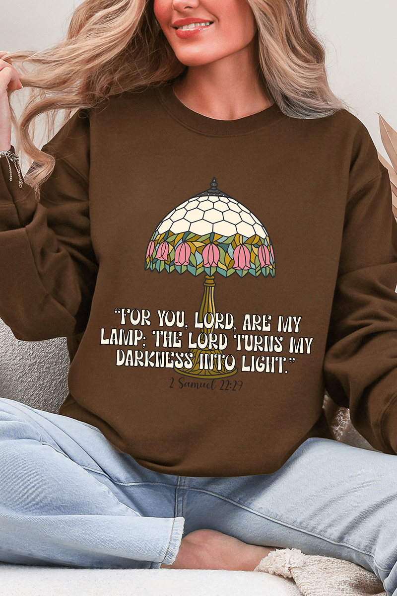 For You, Lord, Are My Lamp Ecosmart Crewneck Sweatshirt - Wholesale Accessory Market