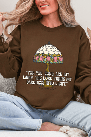 For You, Lord, Are My Lamp Ecosmart Crewneck Sweatshirt - Wholesale Accessory Market