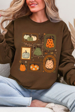 Lovely Gourd Doodles Ecosmart Crewneck Sweatshirt - Wholesale Accessory Market