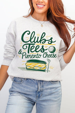 Clubs, Tees & Pimento Cheese Ecosmart Crewneck Sweatshirt - Wholesale Accessory Market