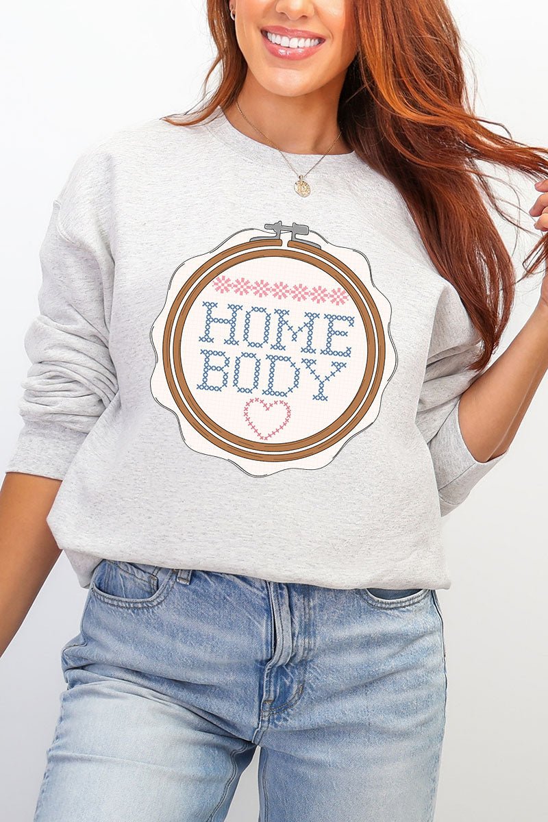 Cross Stitch Homebody Ecosmart Crewneck Sweatshirt - Wholesale Accessory Market