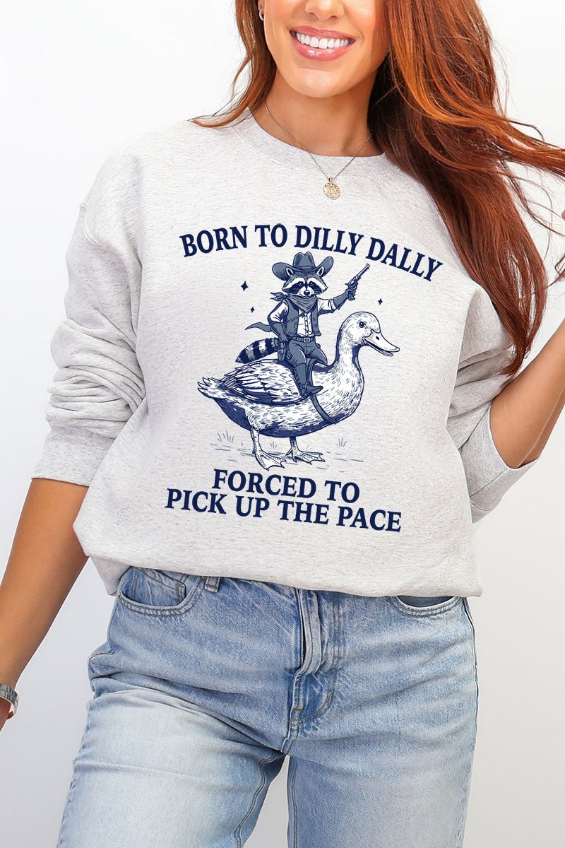 Forced To Pick Up The Pace Ecosmart Crewneck Sweatshirt - Wholesale Accessory Market