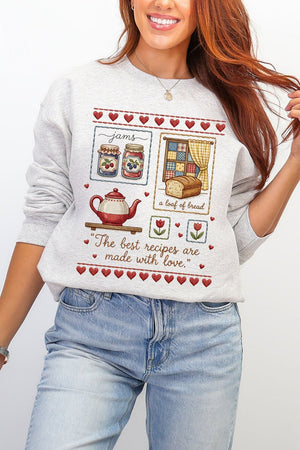 Made With Love Ecosmart Crewneck Sweatshirt - Wholesale Accessory Market