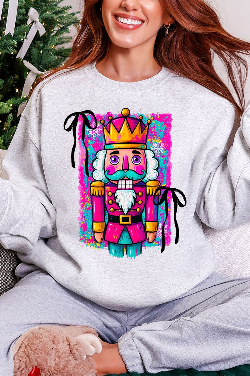 Neon Nutcracker Ecosmart Crewneck Sweatshirt - Wholesale Accessory Market