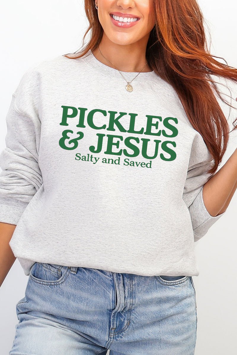 Pickles & Jesus Ecosmart Crewneck Sweatshirt - Wholesale Accessory Market