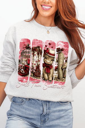 Small Town Sweetheart Ecosmart Crewneck Sweatshirt - Wholesale Accessory Market
