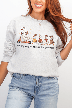 Spread The Goosepel Ecosmart Crewneck Sweatshirt - Wholesale Accessory Market