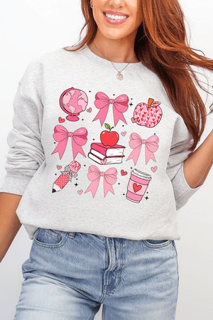 Teacher Love Ecosmart Crewneck Sweatshirt - Wholesale Accessory Market
