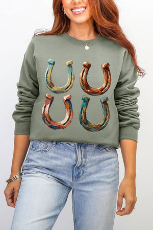 The Painted Horseshoes Ecosmart Crewneck Sweatshirt - Wholesale Accessory Market